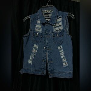 Madewell Frayed Denim Vest
